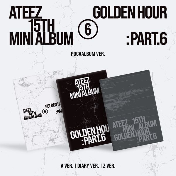 ATEEZ - PRECOMMANDE - 15th Mini Album [GOLDEN HOUR : Part.6] Poccalbum Ver.