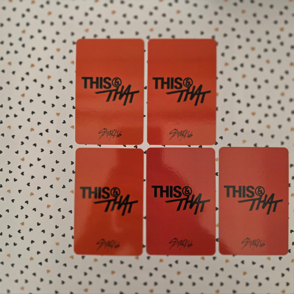 STRAY KIDS - THIS & THAT - Apple Music POB Photocard